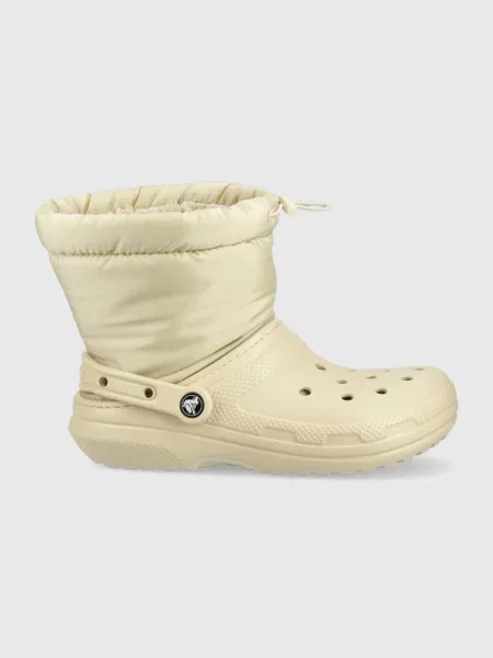 Апрески Crocs Classic Lined Neo Puff Boot бежово