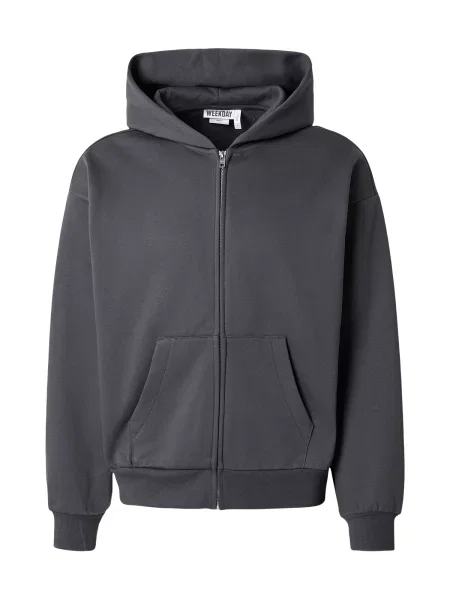 WEEKDAY Mikina grafitová