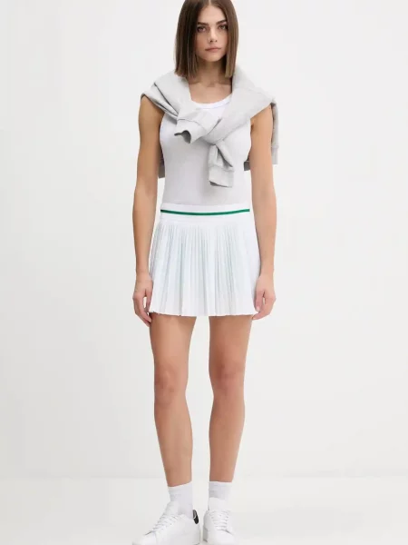 Спідниця adidas Originals Pleat Skirt PRO mini розкльошена білий