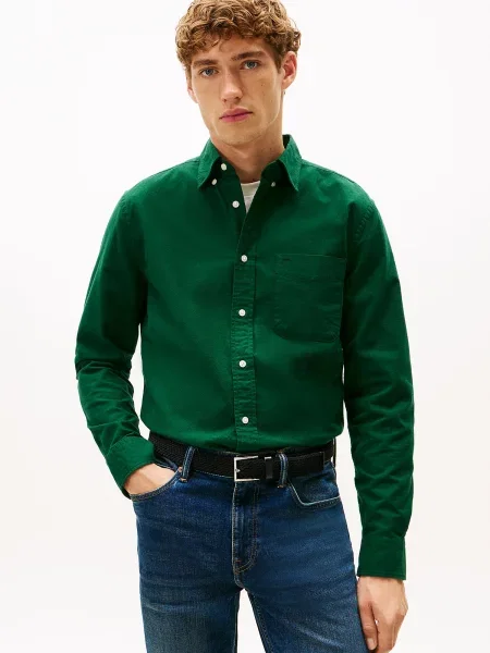 TOMMY HILFIGER Cămașă închis verde