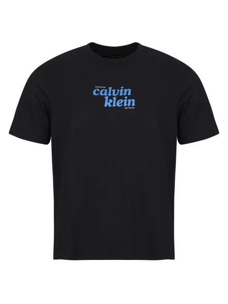 Majica Calvin Klein Jeans s kratkimi rokavi črna