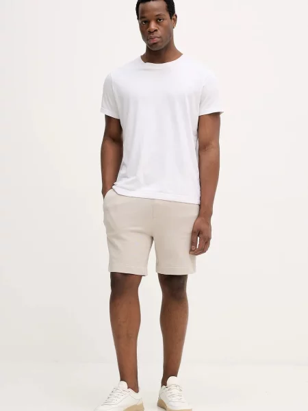 Меланжевые шорты Boss Orange оранжевые