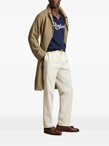 Șosete Polo Ralph Lauren cu model herringbone cu broderie plasă albastru