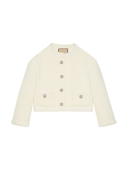 Kurtka Gucci tweedowa biała