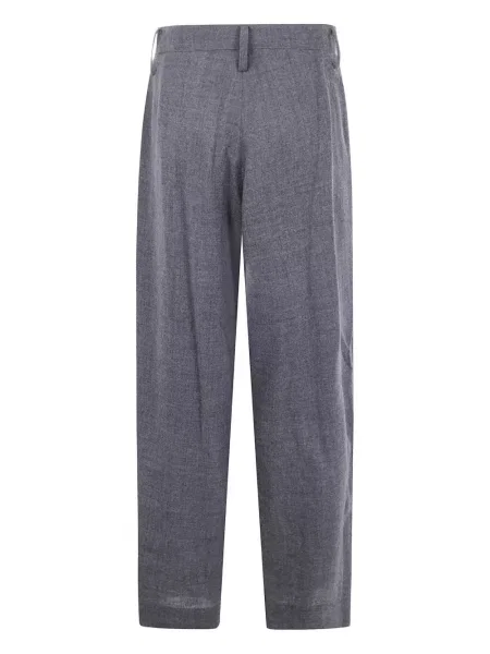 Pantaloni Y's de lână plisate gri