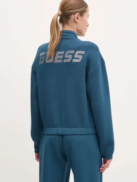 Кофта Guess CECILIA з аплікацією бірюзовий