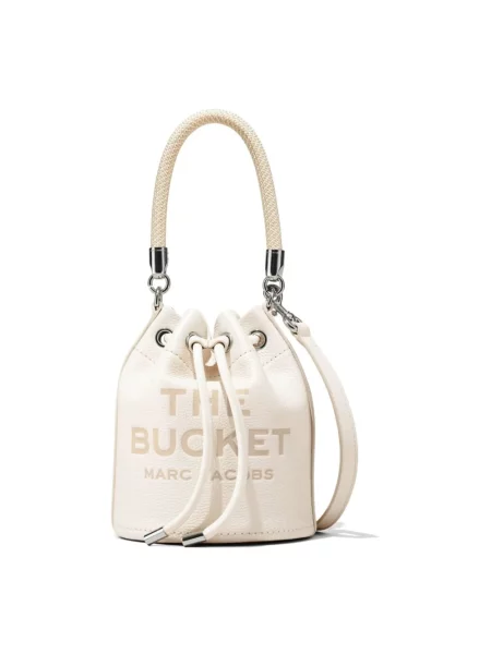 Torebka bucket Marc Jacobs skórzana biała
