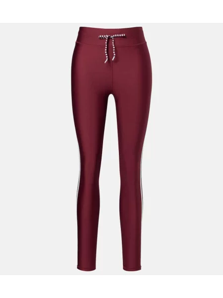 Leggings The Upside din țesătură twill bordo