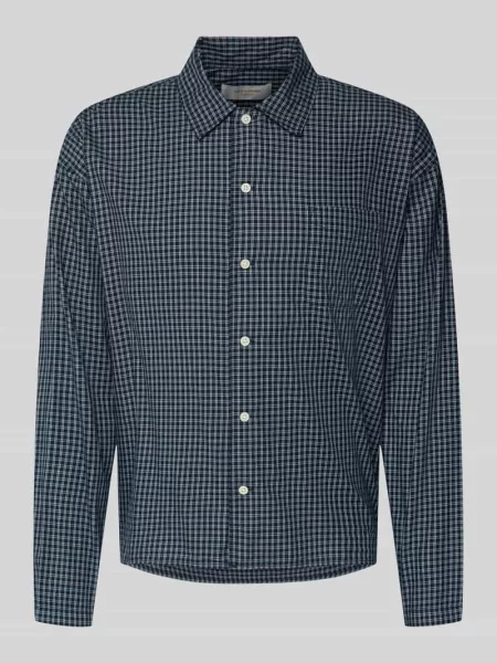 Koszula casualowa o kroju regular fit z bawełny model AUSTIN' Jack & Jones granatowa