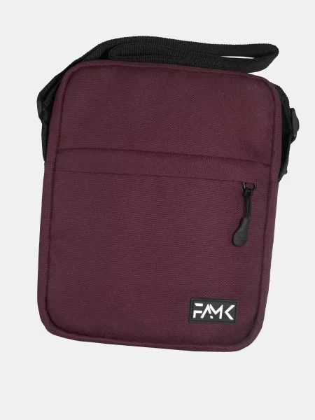 Сумка через плечо Famk бордовая