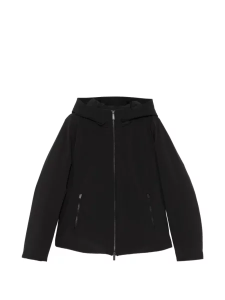 Μπουφάν Woolrich με κουκούλα μαύρο