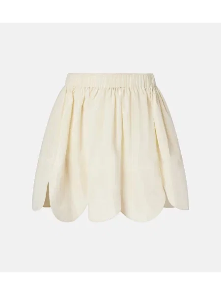 Szorty Simone Rocha popelinowe białe