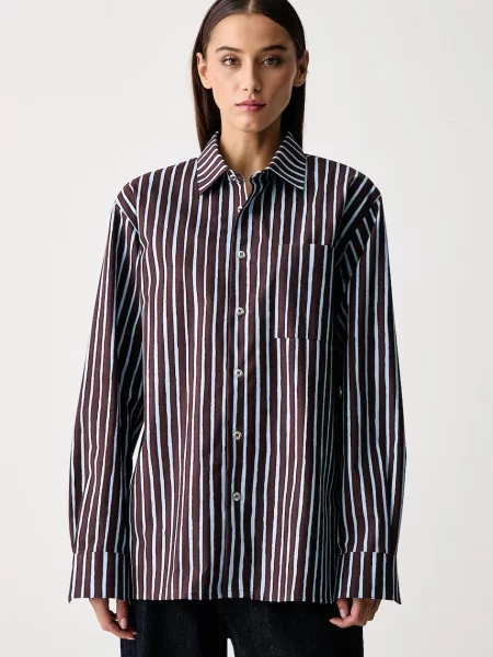Marimekko cămașă pentru femei din albastru