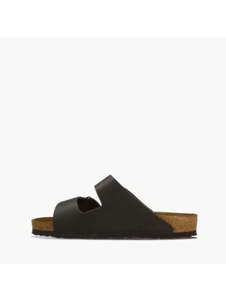 Klapki Birkenstock skórzane brązowe