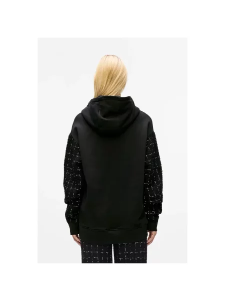 Bluza z kapturem Karl Lagerfeld z kapturem czarna