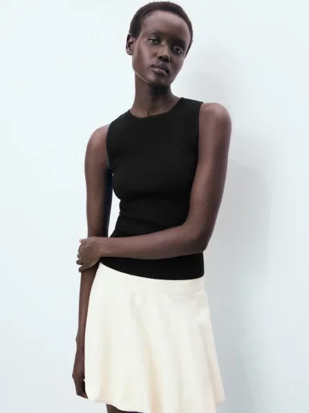 Майка MANGO чорний