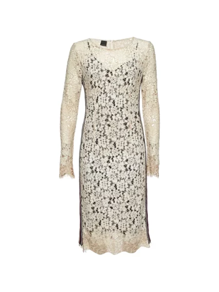 Rochie midi Pinko cu dungi din dantelă