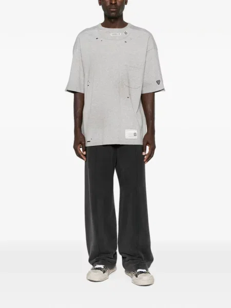 Tricou Maison Mihara Yasuhiro zdrențuiți gri