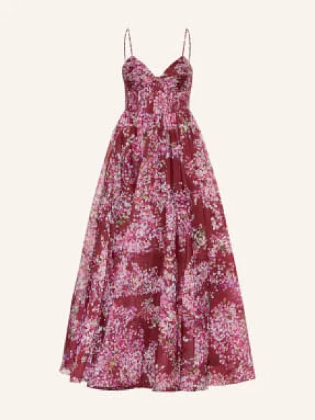 Aje. Sukienka Z Plisami pink różowa