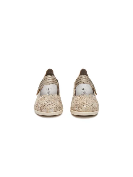 Polobotky Rieker béžové