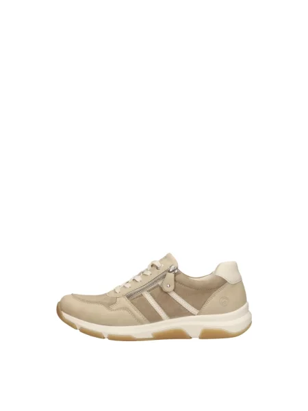 Sneakersy Remonte skórzane beżowe