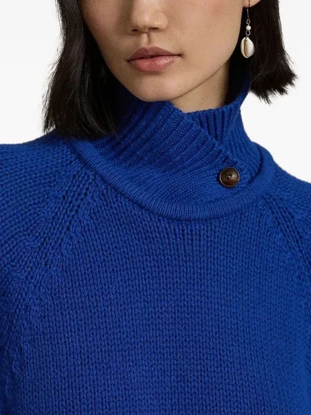 Ochelari de soare Polo Ralph Lauren din piele de căprioară cu imagine de costum albastru