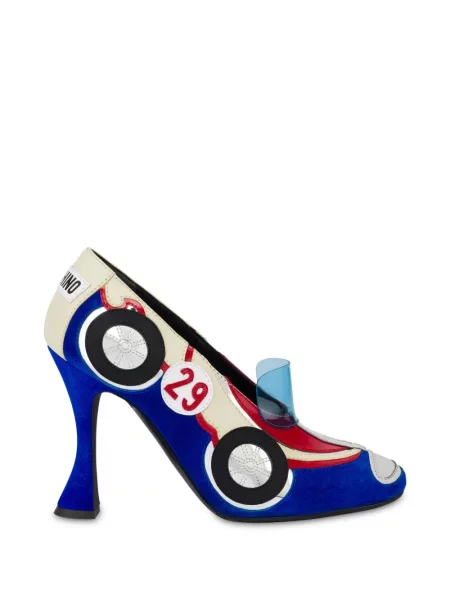 Pantofi cu toc Moschino albastru