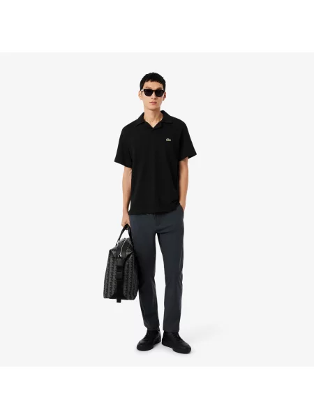 Классическое поло Lacoste черное