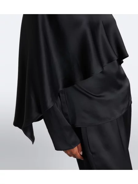 Top Róhe din satin negru