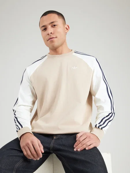 ADIDAS ORIGINALS Tričko CALI béžová / čierna biela