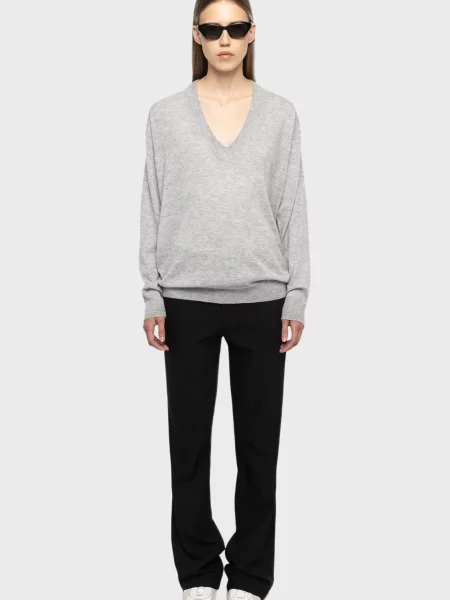 Кашемировый свитер Zadig&voltaire серый
