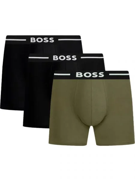 BOSS BLACK Chiloți boxer 3P Bold negru