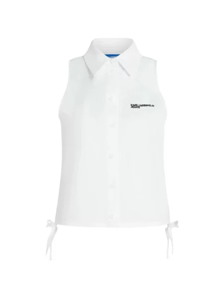 Bluza Karl Lagerfeld bez rukava bijela