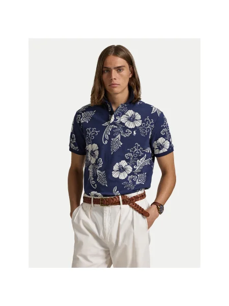 Polo Ralph Lauren Pólóing Sötétkék Custom Slim Fit kék