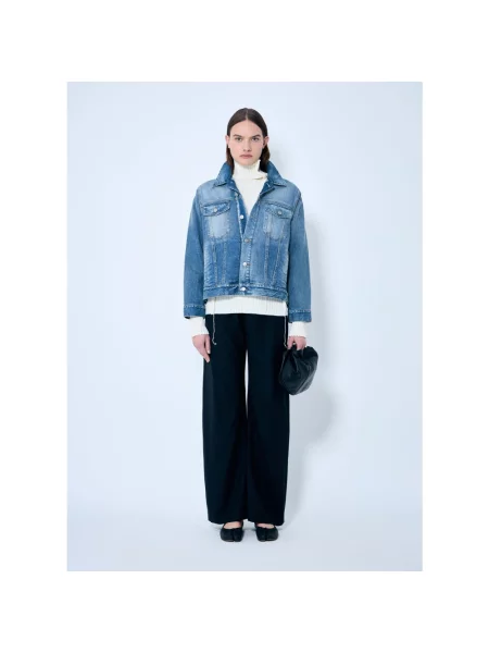 Kurtka jeansowa Mm6 Maison Margiela niebieska