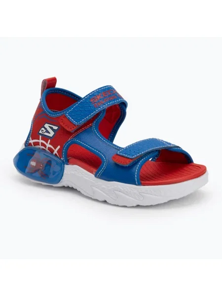Детски сандали SKECHERS Creature Splash синьо/червено червено