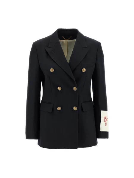 Marynarka Golden Goose wełniana dwurzędowa niebieska