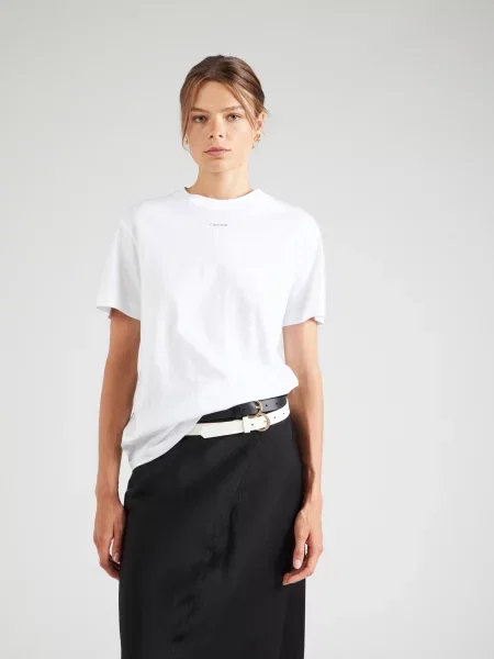 Calvin Klein Tričko Nano Logo biela