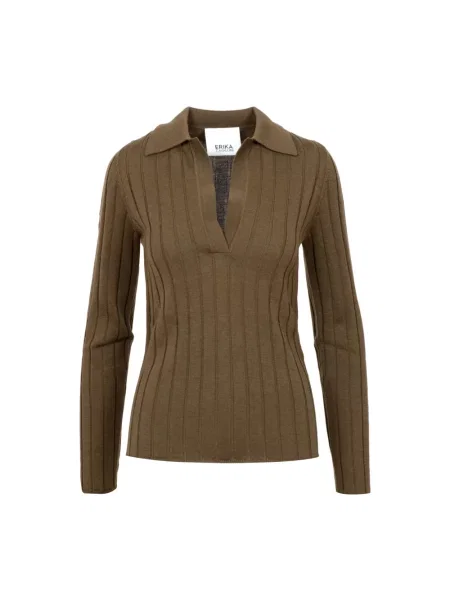 Sweter Erika Cavallini brązowy