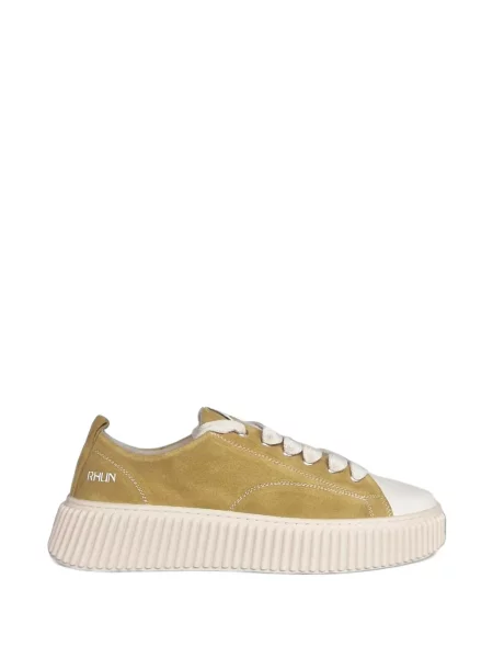 Sneakerși Rhun din piele de căprioară cu platformă galben