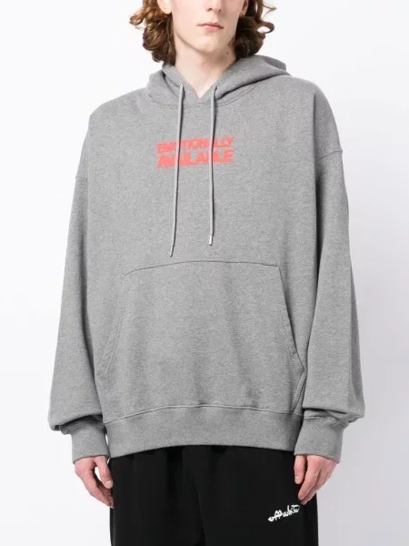 Mikina s kapucňou Off-white biela