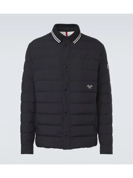 Geacă cu puf Moncler albastru
