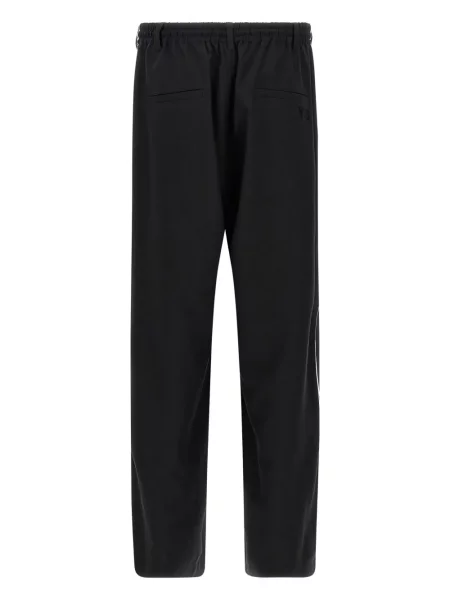 Pruhované kalhoty Y-3 Adidas černé