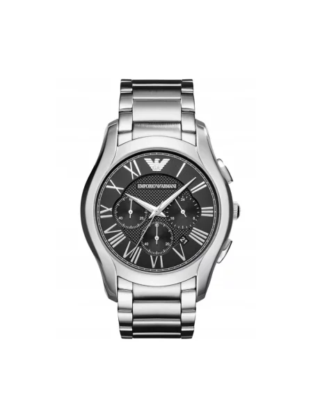 Lniany zegarek Emporio Armani szary