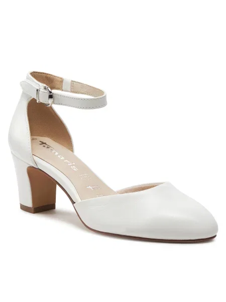 Nizki čevlji Tamaris White Leather bela