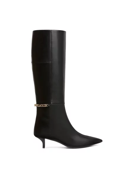 Botki Gucci skórzane różowe