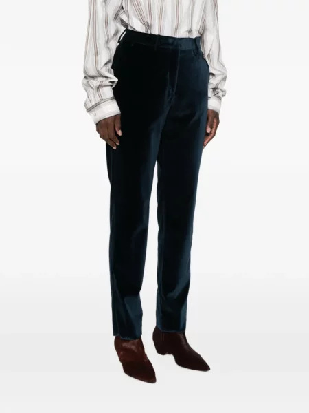 Pantaloni Etro de catifea albastru