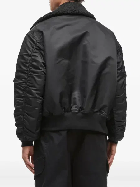 Gulerat geacă bomber Alpha Industries negru