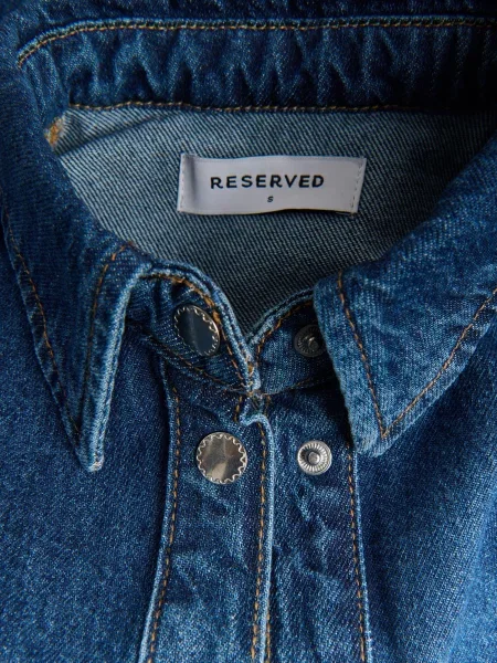Reserved Джинсова сорочка синій