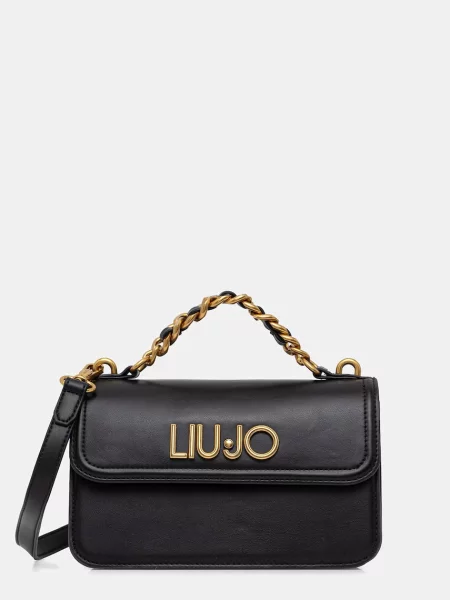 Torebka crossbody Liu Jo skórzana czarna